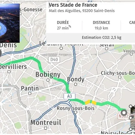 Agreable A Mi-chemin De Paris & Disneyland & Stade De France *
